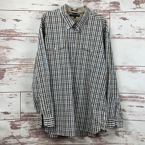 Tommy Hilfiger Men's Plaid Button Shirt Size XXL